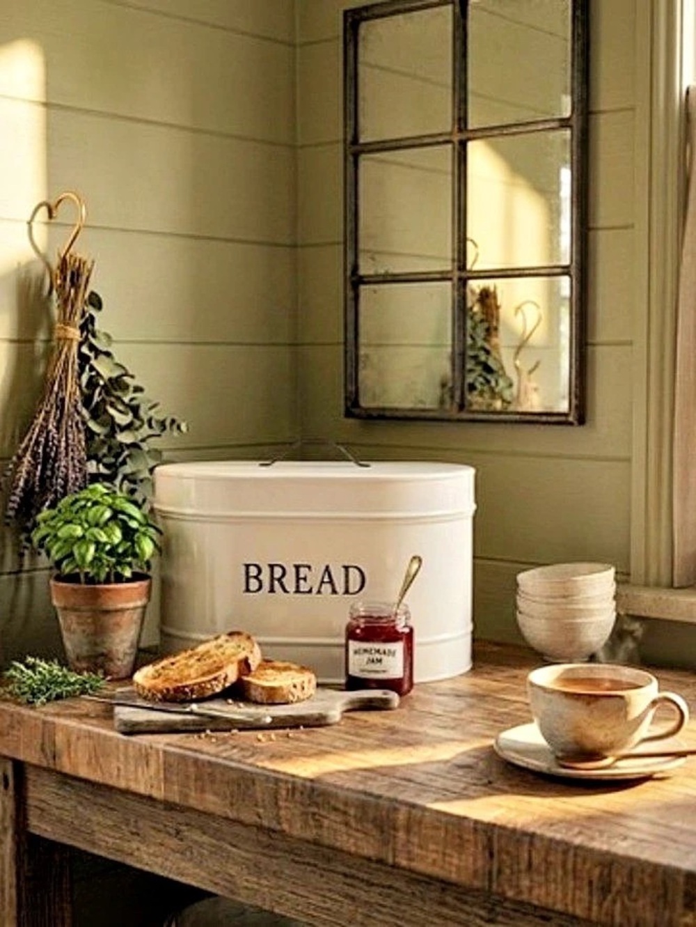 White Bread Box Storage Canister